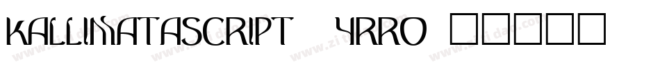 KallimataScript-6YRRo字体转换