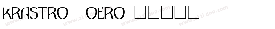 KrAstro3-OERo字体转换