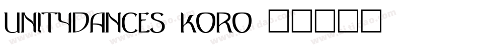 Unitydances-KORo字体转换