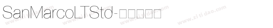 SanMarcoLTStd字体转换