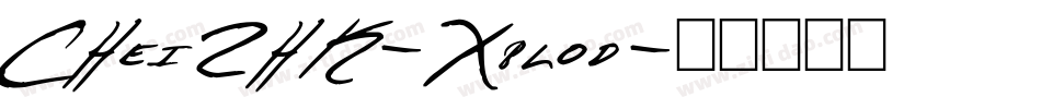 CHei2HK-Xblod字体转换