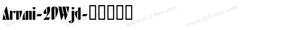 Arumi-2OWjd字体转换