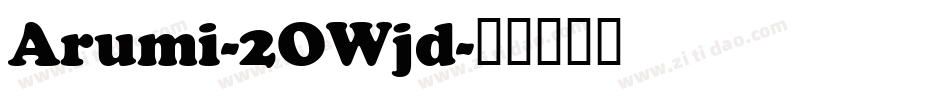 Arumi-2OWjd字体转换