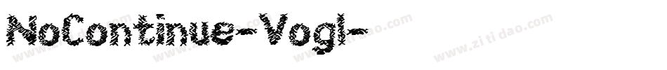 NoContinue-Vogl字体转换