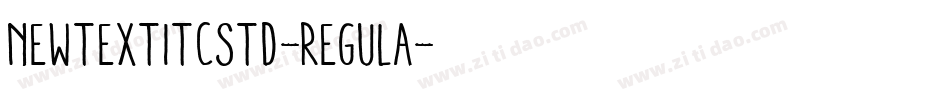 NewtextITCStd-Regula字体转换