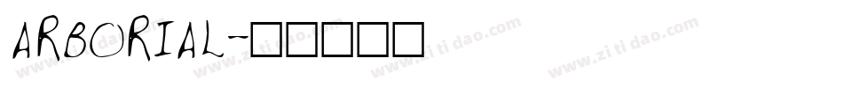 ARBORIAL字体转换