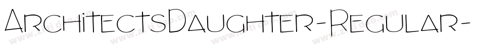 ArchitectsDaughter-Regular字体转换
