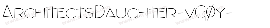 ArchitectsDaughter-vG0y字体转换