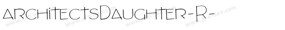 architectsDaughter-R字体转换