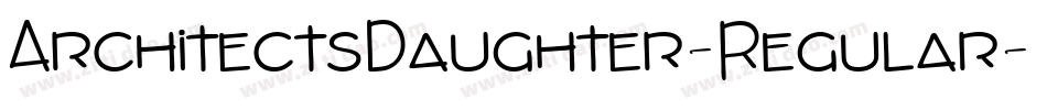 ArchitectsDaughter-Regular字体转换