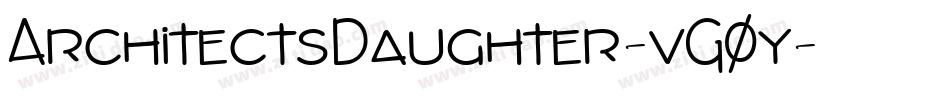 ArchitectsDaughter-vG0y字体转换