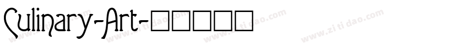 Culinary-Art字体转换
