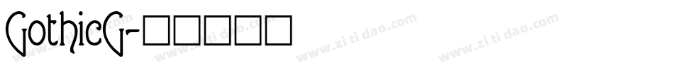 GothicG字体转换