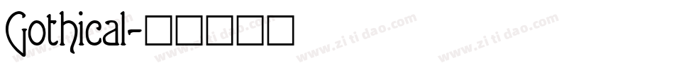Gothical字体转换
