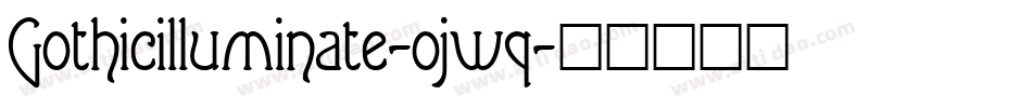 Gothicilluminate-ojwq字体转换