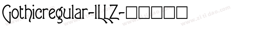 Gothicregular-lLLZ字体转换
