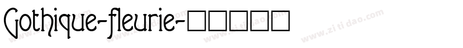 Gothique-fleurie字体转换
