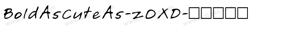BoldAsCuteAs-zOXD字体转换