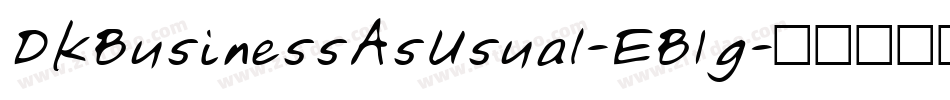 DkBusinessAsUsual-EB1g字体转换