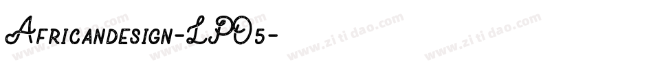 Africandesign-LPO5字体转换