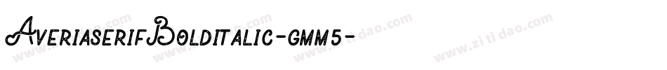 AveriaserifBolditalic-gmm5字体转换