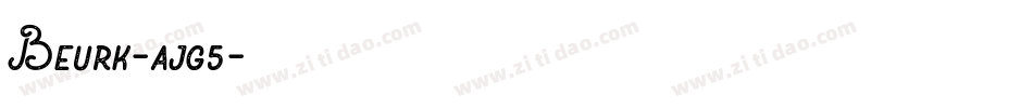 Beurk-ajg5字体转换