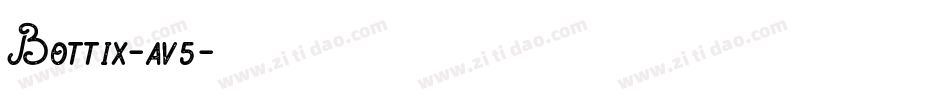 Bottix-av5字体转换