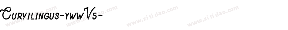 Curvilingus-ywwV5字体转换