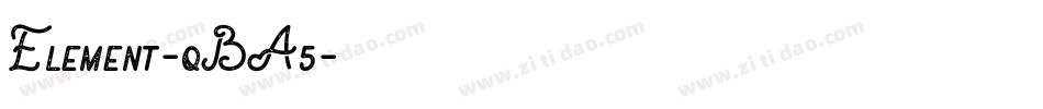Element-qBA5字体转换