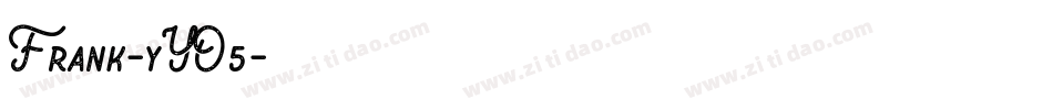 Frank-yYO5字体转换