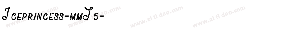 Iceprincess-mmJ5字体转换