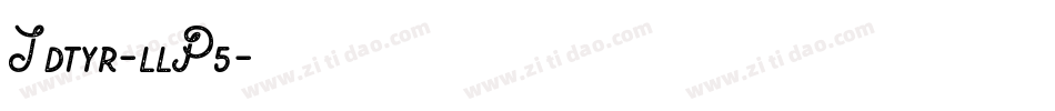 Jdtyr-llP5字体转换