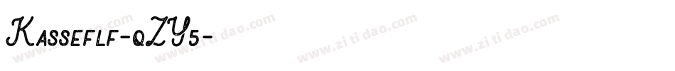 Kasseflf-qZY5字体转换