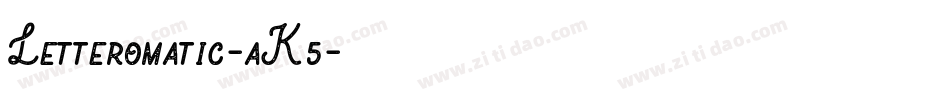 Letteromatic-aK5字体转换