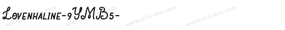 Lovenhaline-9YMB5字体转换