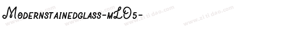 Modernstainedglass-mLO5字体转换