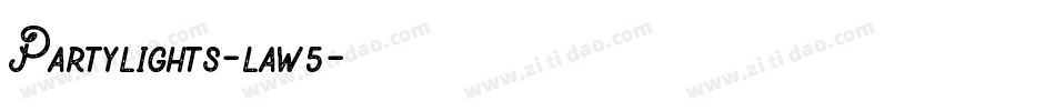 Partylights-law5字体转换