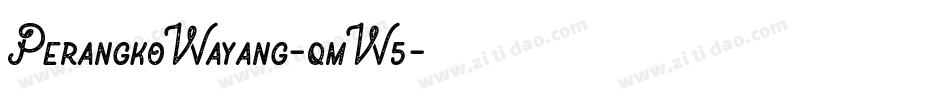 PerangkoWayang-qmW5字体转换