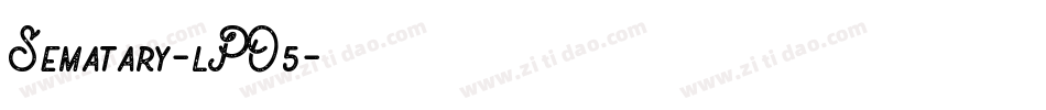 Sematary-lPO5字体转换