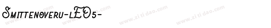 Smittenoveru-lEO5字体转换