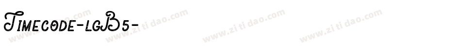 Timecode-lgB5字体转换
