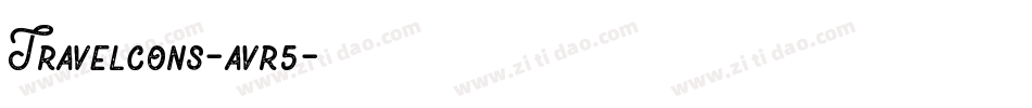 Travelcons-avr5字体转换