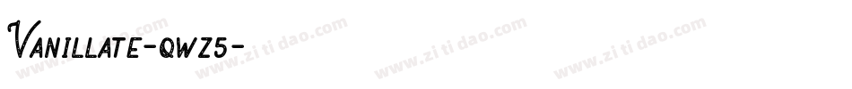 Vanillate-qwz5字体转换
