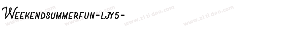 Weekendsummerfun-ljy5字体转换