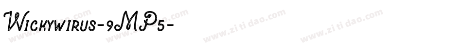 Wickywirus-9MP5字体转换