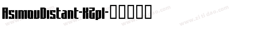 AsimovDistant-K2pl字体转换