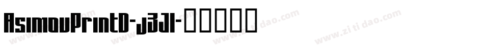 AsimovPrintD-j3Jl字体转换