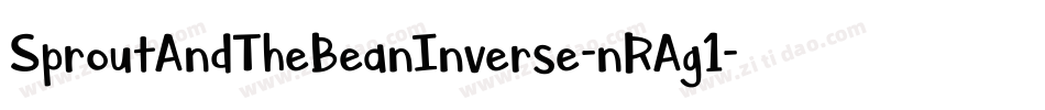 SproutAndTheBeanInverse-nRAg1字体转换
