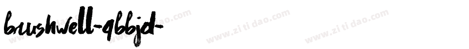 Brushwell-4BBJD字体转换