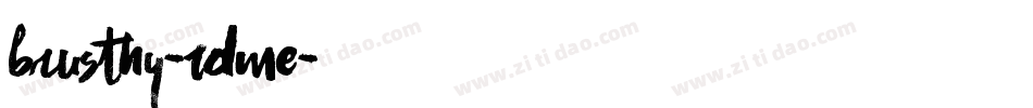 Brusthy-RDmE字体转换